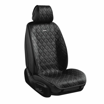Премиум накидки для передних сидений CarLife Nitro, black 2шт
