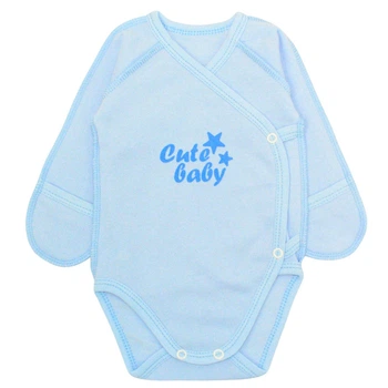 Боди для мальчика начес Арлекин Cute baby 6178-042 36 56 см Голубой