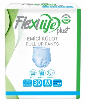Подгузники-трусики для взрослых Flexi Life Plus М (80-120 см) 30 шт.