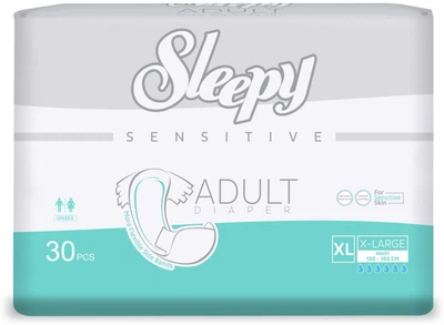 Подгузники для взрослых Sleepy Sensitive Adult XL (120-160 см) 30 шт.
