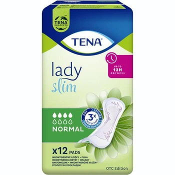 Жіночі урологічні прокладки Tena Lady Slim Normal (4 краплі) 12 шт.