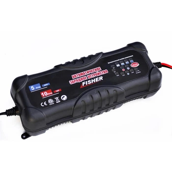 Зарядное устройство FISHER 2/5/10А 12/24V для WET MF AGM GEL аккумуляторов восстановление глубоко