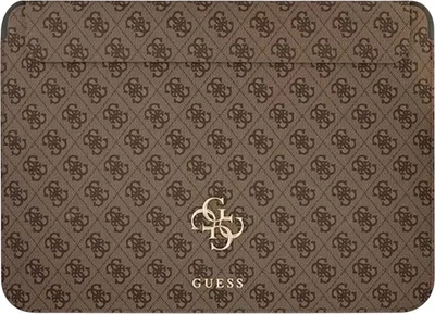 Чохол для ноутбука Guess 4G Big Logo 13" Brown (3666339005382)