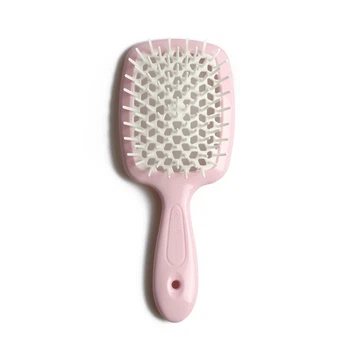 SUPERBRUSH SMALL Щітка для волосся ніжно рожева з білим JANEKE