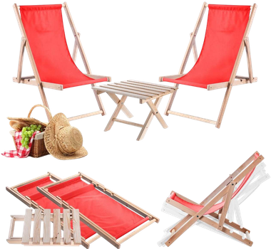 Stolik kawowy + 2 leżanki Kadax Anjouin K12316