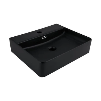 Раковина Qtap Nando LT 500х420х120 Matt black QT12112173SMBMBN