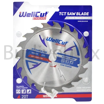 Диск пиляльний WellCut Standard 185x20 мм 20Т