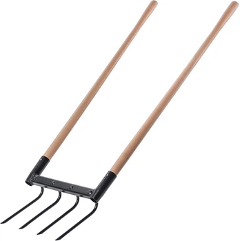 Widelec ogrodowy do spulchniania ziemi z trzonkami Kadax 134 cm (K10900)