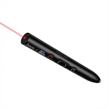Розумна лазерна указка Hoco GM203 з Type-C і LED-дисплеєм, до 200 м, чорна