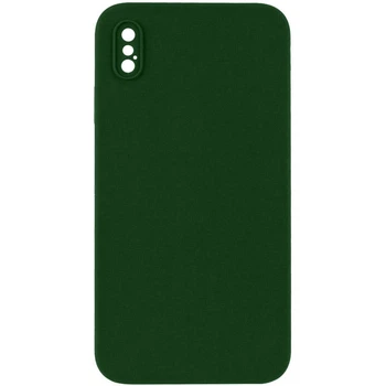 Чохол Silk Square Full Camera Protective (AA) NO LOGO для Apple iPhone X / XS (5.8") Зелений / Army green - 00000072151_8