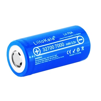 Аккумулятор 32700 высокоточный под пайку, LiitoKala Lii-70A 3.2V 7000mAh 35A, LiFePO4, для батарей