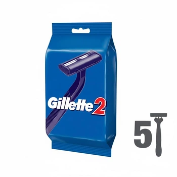 Бритвы одноразовые мужские для бритья Gillette 2, 5 шт
