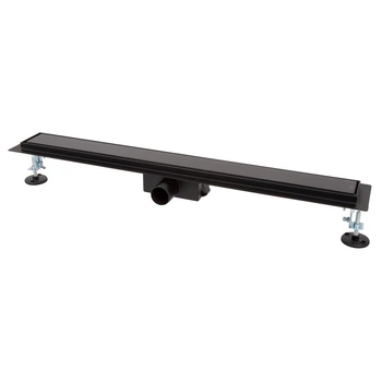 Трап для душа ITAL IT02-FT24/700, 700 мм, закаленное стекло, Black Glossy