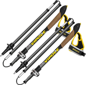 Палиці для скандинавської ходьби Vipole Treveller Carbon 130 DLX (S25 35) (DAS303460)