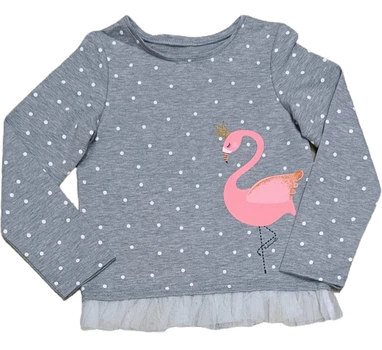 Кофта на девочку Flamingo КФ 444 122 см серая