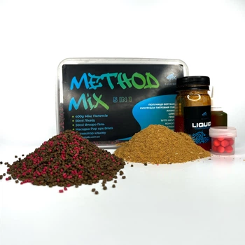 Метод мікс 5в1 Aqua baits Method Mix 5 in 1 "Кальмар-Клюква"