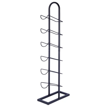 Stojak na wino Orion metalowy na 6 butelek Czarny 27 x 13 x 84.5 cm (5904316456955)