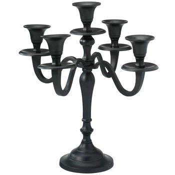 Świecznik Home & Styling Collection 31 cm Czarny (8721037589536)