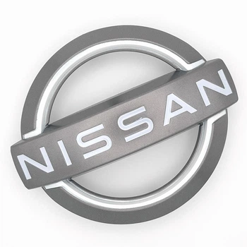 Емблема логотип Nissan решітки радіатора (ABS, сірий, матовий) 153*130 мм 92889 9UH0A