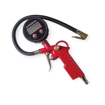 Пистолет подкачки с цифровым манометром INTERTOOL
