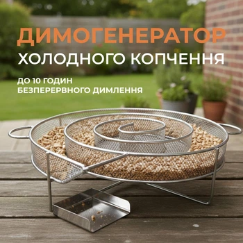 Спиральный дымогенератор для холодного копчения