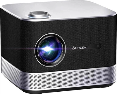 Проектор Aurzen Boom 3 500 ANSI люмен 4K, 1+8GB, LED 1080P, Wi-Fi, Bluetooth, для дому та офісу (F503 FCC)