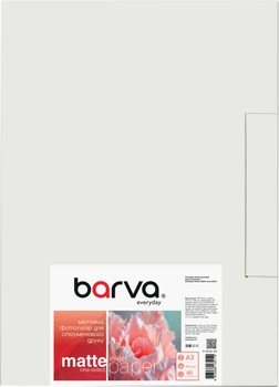 Фотопапір Barva Everyday Матовий 280 г/м2 A3 40 аркушів (IP-AE280-448)