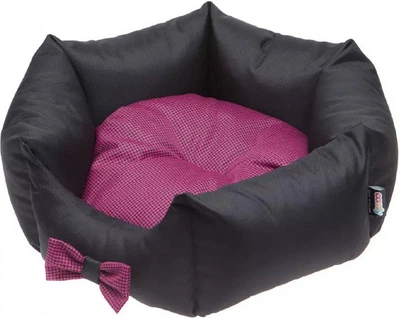 Лежак Comfy Lola Fi 45 см Чорно-рожевий (5905546308465)
