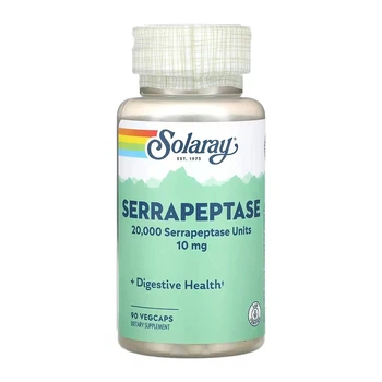 Серрапептаза Solaray Serrapeptase 10 mg 90 vcaps (1086-2023-10-7040)