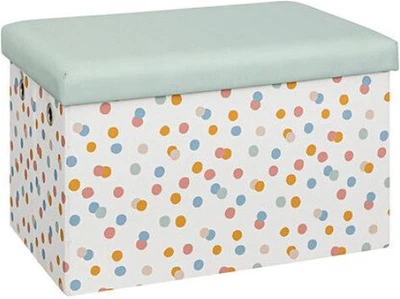 Пуф Atmosphera ENIO  з відсіком для зберігання в крапку 57 x 36 x 36 см (3560232856112)