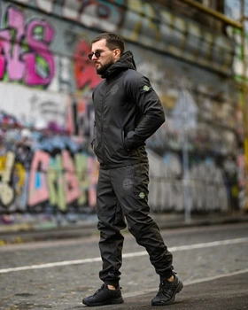 Зимний костюм Stone Island Grot black / Цвет: Черный / Материал: софтшел утеплен флисом / Розмір: M / 4 pp8232