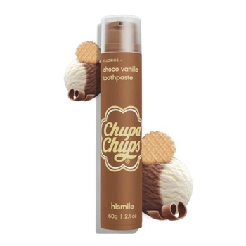 Зубная паста со шоколадно-ванильным вкусом Hismile Chupa Chups Choco Vanilla Toothpaste 60g