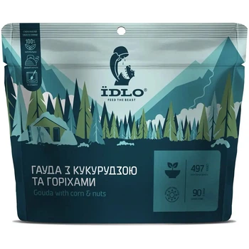 Сублімовані продукти ЇDLO Гауда з кукурудзою і горіхами