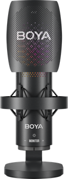 Микрофон конденсаторный с изменением диаграммы направленности Boya K9 RGB Black