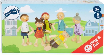 Zestaw figurek Small Foot Drewniany domek dla lalek rodzina 10-11 cm 6 szt 5410391 (4020972118042)