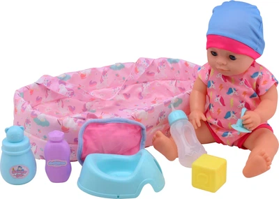 Lalka bobas Baby Rose z akcesoriami 35cm 2520687 (8711866277148)