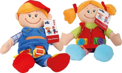 Набір тканинних ляльок Small Foot Chiara і Massimo 37 см 2 шт 5410394 (4020972055767)