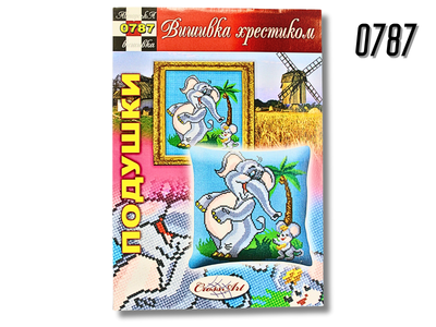 Схема FROM FACTORY POD на бумаге для вышивания крестиком Подушка 0787