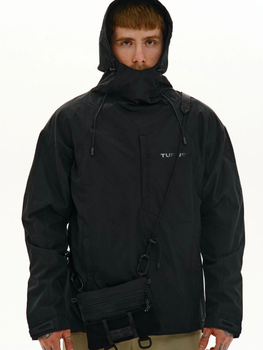 Анорак из плащевки на мембране "Эдо" черный TUR WEAR S
