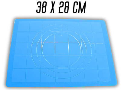 Килимок FROM FACTORY TSCN для тіста силіконовий з розміткою 38х28см Синій