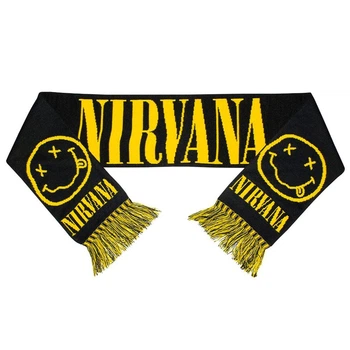 Шарф Talisman Nirvana (logo with smiles) Черный (SHS32)