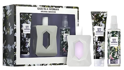 Набір для жінок Ariana Grande God Is A Woman Парфумована вода 100 мл + Суфле для тіла 100 мл + Парфумований спрей для тіла 118 мл (810101501685)