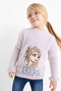 Пушистый свитер Frozen C&A 2221062c50 128 см фиолетовый (100003514)