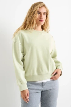 Свитшот из хлопка C&A 2228591c50 XXL светло-зеленый (100006900)