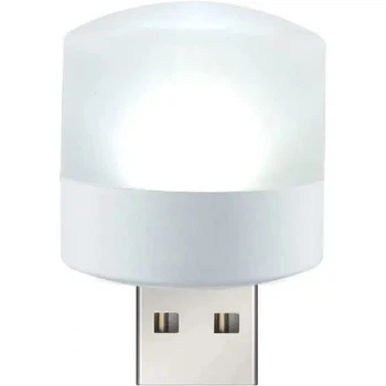 Портативний світильник-нічник LED 1W 5 B від USB з холодним/теплим освітленням до 50 см, білий