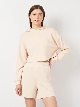 Худі оверсайз жіноче 4F Sweatshirt F362 4FSS23TSWSF362-83S S Бежеве (5904698234813)