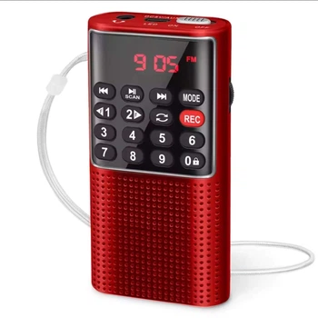 Карманный радиоприёмник L-328 с аккумулятором Радио FM / LED-дисплей / MP3 / слот TF card / USB-рекордер