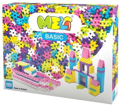 Klocki konstrukcyjne Meli Basic różowych 1000 elementów 50031 (5902431290126)