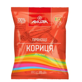 Кориця мелена Akura 20 г