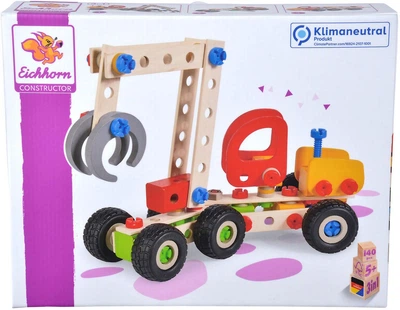 Klocki konstrukcyjne Eichhorn Constructor 3 w 1 140 elementów 100039058 (4051902000755)